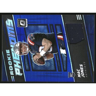 2021 Donruss Optic Rookie Phenoms Jerseys Blue Hyper #6 Mac Jones