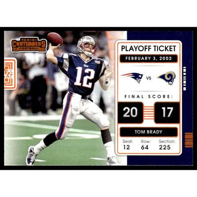 2021 Panini Contenders Playoff Tickets Orange #10 Tom Brady