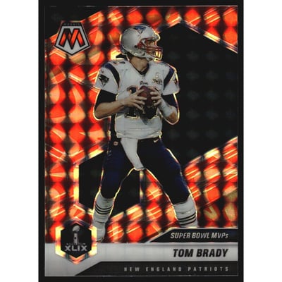 2021 Panini Mosaic Mosaic Reactive Orange #283 Tom Brady MVP