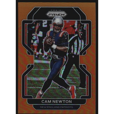 2021 Panini Prizm Prizms Orange #96 Cam Newton