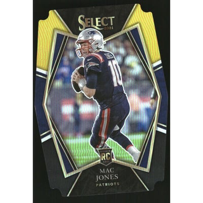 2021 Select Prizm Black and Gold Die Cut #151 Mac Jones