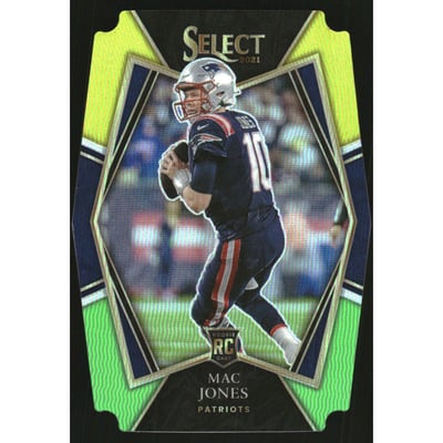 2021 Select Prizm Green and Yellow Die Cut #151 Mac Jones