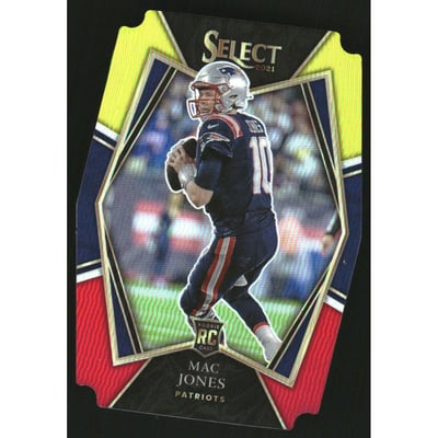 2021 Select Prizm Red and Yellow Die Cut #151 Mac Jones