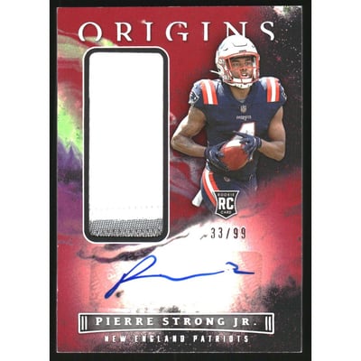 2022 Panini Origins Red #188 Pierre Strong Jr. JSY AU