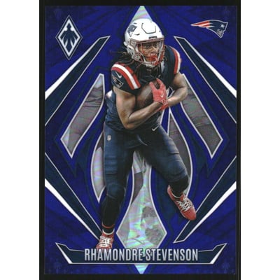 2024 Panini Phoenix Blue #124 Rhamondre Stevenson