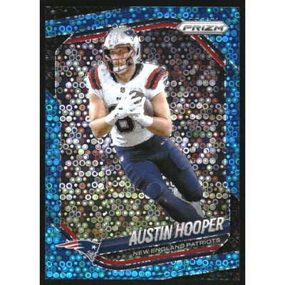 2025 Panini Prizm Prizms No Huddle Blue #265 Austin Hooper