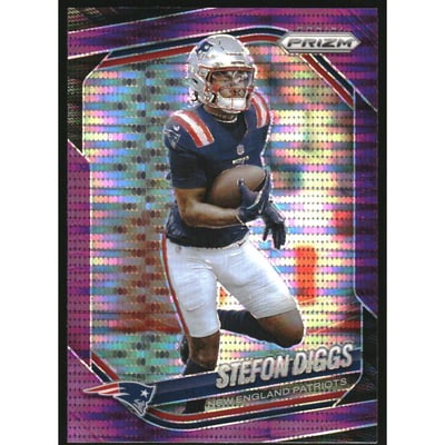 2025 Panini Prizm Prizms Purple Pulsar #182 Stefon Diggs