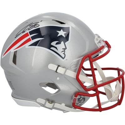 A.J. Brown New England Patriots Autographed Fanatics Authentic Riddell Speed Authentic Helmet