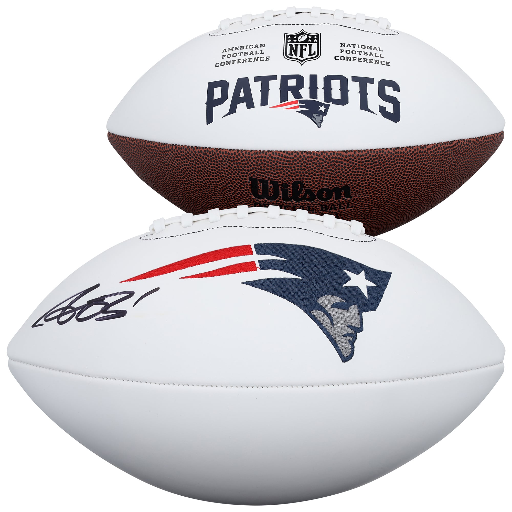 A.J. Brown New England Patriots Autographed Fanatics Authentic Wilson ...