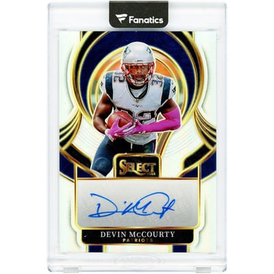 Devin McCourty New England Patriots Autographed 2025 Panini Select Signatures #SIP-DMY Card