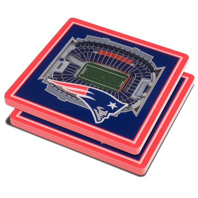 New England Patriots Fanpoint 3D StadiumView Coasters