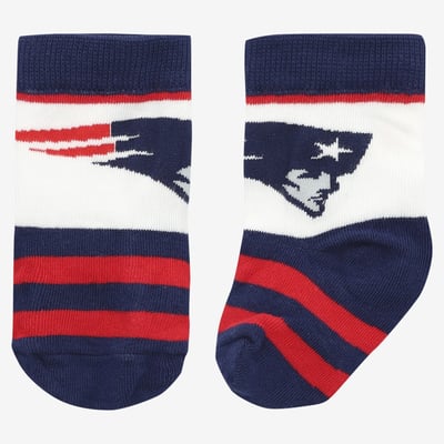  New England Patriots Starter Infant Rugby Block Socks - Navy