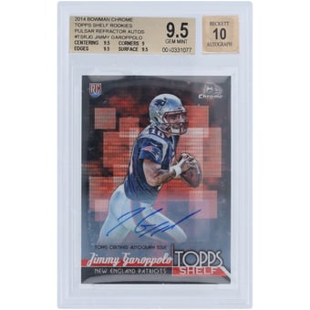 Jimmy Garoppolo New England Patriots Autographed 2014 Bowman 