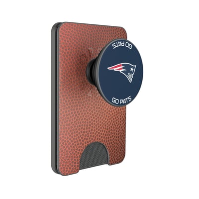 New England Patriots Keyscaper Football PopSockets Magnetic Wallet