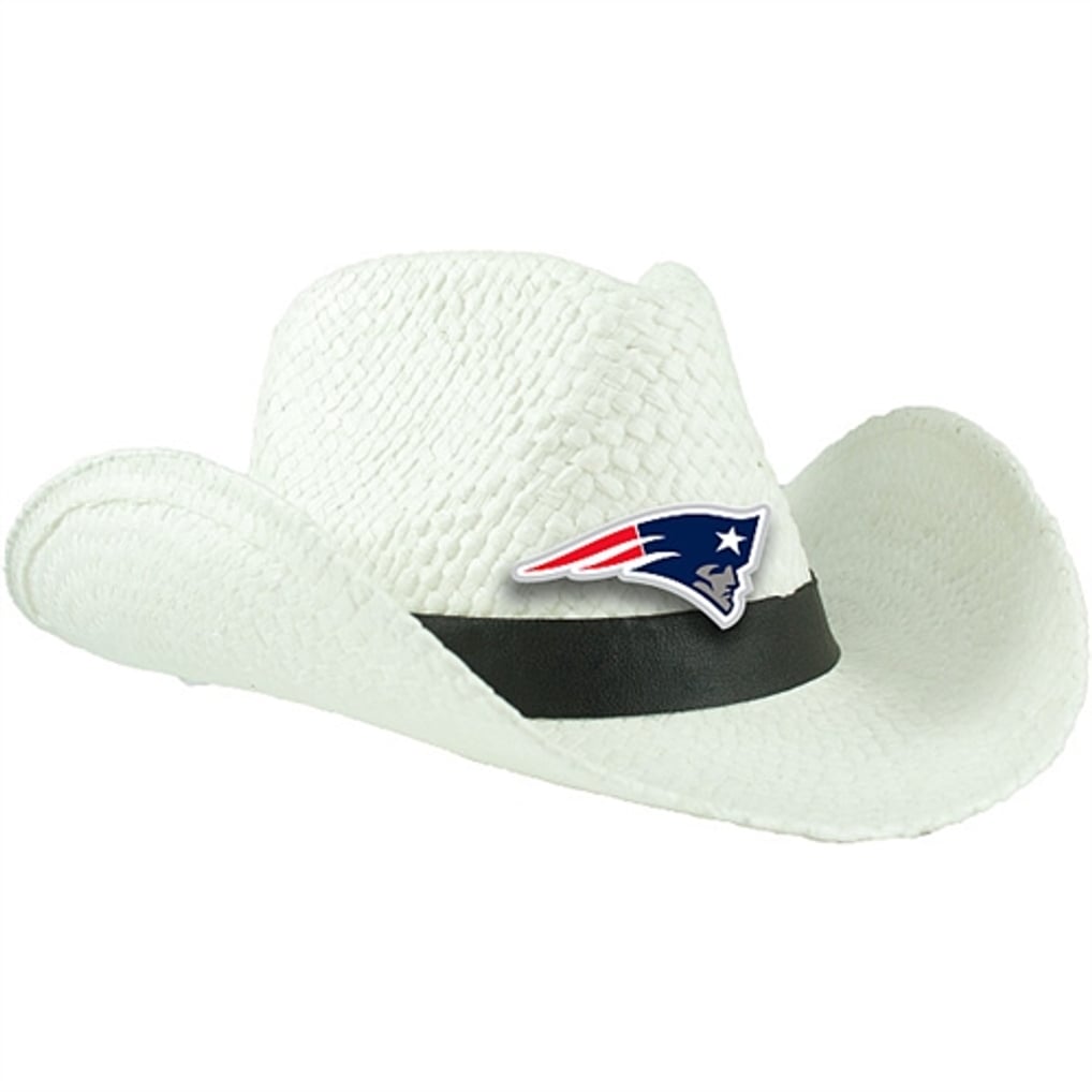 ?? NEW ENGLAND PATRIOTS COWBOY HAT ?? New England Patriots NFL White Rhinestone Logo Cowboy Hat main image 2