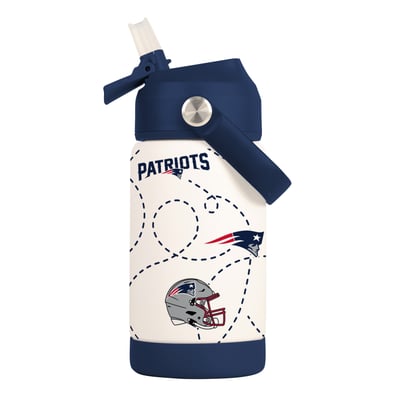 New England Patriots Logo Brands 12oz. Mascot Bottle