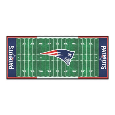 New England Patriots Logo Brands 30" x 72" Football Field Runner