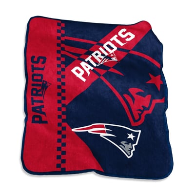 New England Patriots Logo Brands 50" x 60" Victory Collage Raschel Throw Blanket