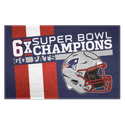 New England Patriots Logo Brands Super Bowl Champions 19" x 30" Dynasty Starter Mat