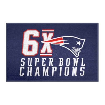 New England Patriots Logo Brands Super Bowl Champions 19" x 30" Dynasty Starter Mat
