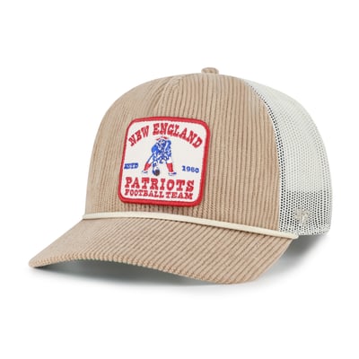 New England Patriots '47 Throwback Cordlandia Hitch Adjustable Hat - Khaki