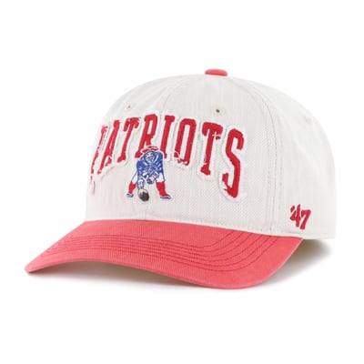 New England Patriots '47 Throwback Groton Franchise Fitted Hat - Natural