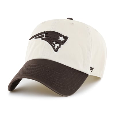 New England Patriots '47 Clean Up Adjustable Hat - Natural/Brown