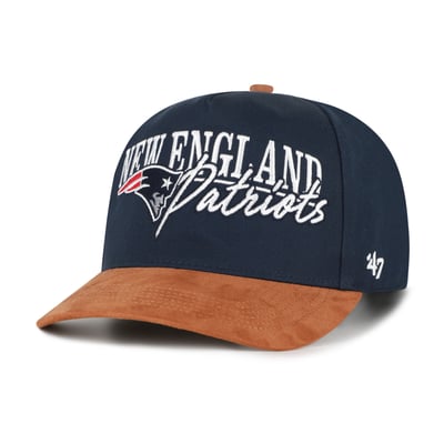 New England Patriots '47 Scribe Line Hitch Adjustable Hat - Navy/Brown