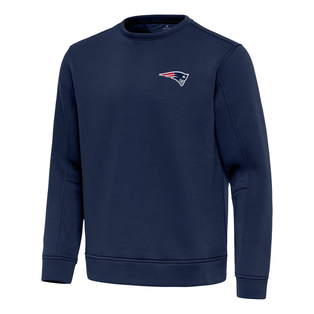 New England Patriots Antigua Relevant Lightweight Pullover Sweatshirt - Navy