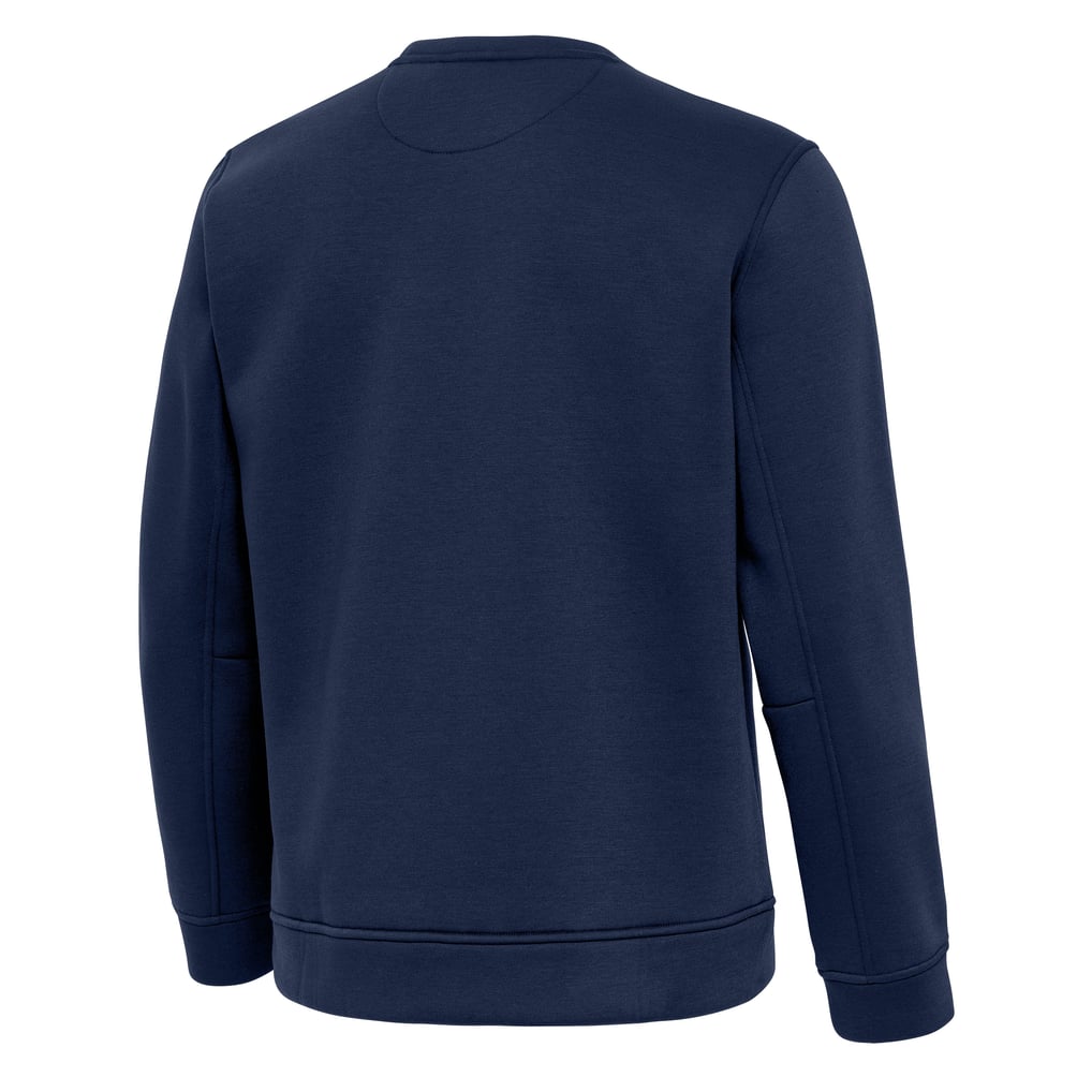 New England Patriots Antigua Relevant Lightweight Pullover Sweatshirt - Navy