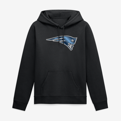 New England Patriots Big & Tall Forged Mascot Hoodie - Black