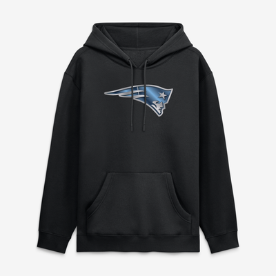 New England Patriots  Metallic Mascot Hoodie - Black