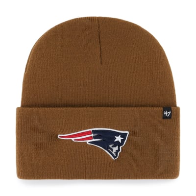 New England Patriots Carhartt x '47 Cuffed Knit Hat - Brown