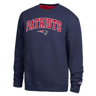  New England Patriots Champion Contrast Lined Sweatshirt - Navy