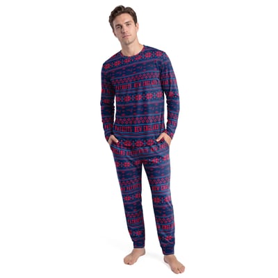 New England Patriots Concepts Sport Jubilee Long Sleeve T-Shirt & Pant Set - Navy