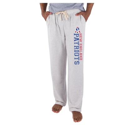  New England Patriots Concepts Sport Mainstream French Terry Tri-Blend Sweatpants - Oatmeal