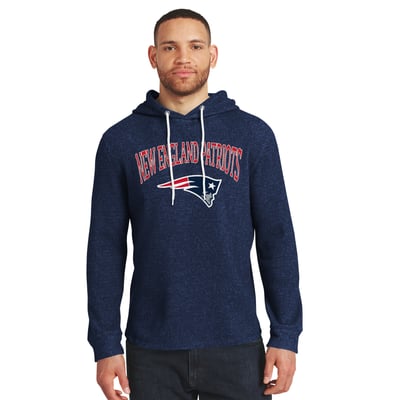 New England Patriots Darius Rucker Collection by Fanatics Waffle Knit Hooded Tri-Blend Long Sleeve T-Shirt - Navy