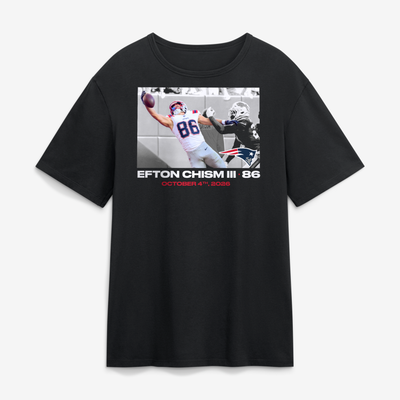 Efton Chism III New England Patriots NFL Flash Features Week 4 T-Shirt - Black