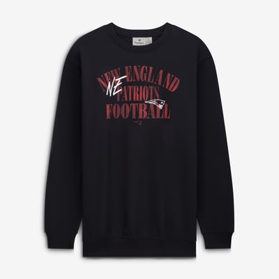 New England Patriots Fanatics Big & Tall Relaxed Halftime Lead Sweatshirt - Black