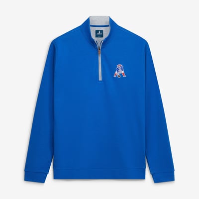 New England Patriots johnnie-O Sully Tri-Blend Quarter-Zip Pullover - Royal