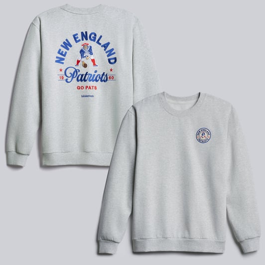  New England Patriots lululemon Retro Steady State Sweatshirt - Heathered Core Ultra Light Grey