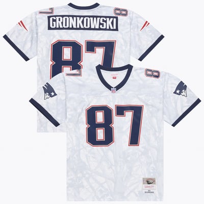 Rob Gronkowski New England Patriots Mitchell & Ness 2010 Ghosted Retired Player Jersey - White