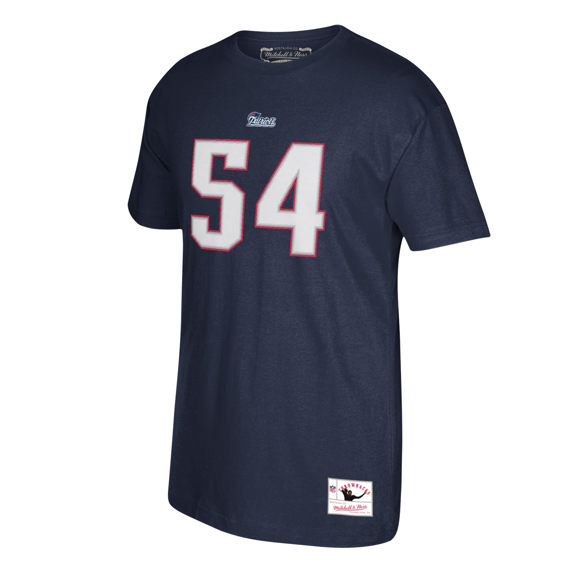 Men's Mitchell & Ness Tedy Bruschi Navy New England Patriots