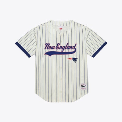 Tom Brady New England Patriots Mitchell & Ness Name & Number Mesh Fashion Jersey - Cream