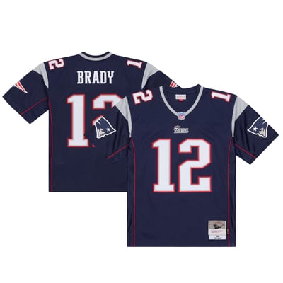 Tom Brady New England Patriots Mitchell & Ness Big & Tall 2001 Legacy Retired Player Jersey - Navy