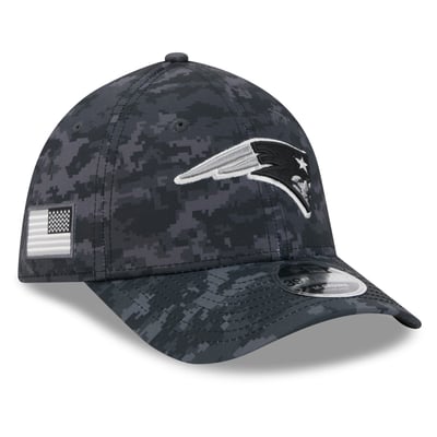New England Patriots New Era 2026 Salute To Service 39THIRTY M-Crown Stretch Hat - Black