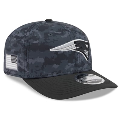 New England Patriots New Era 2026 Salute To Service 9SEVENTY Adjustable Hat - Black