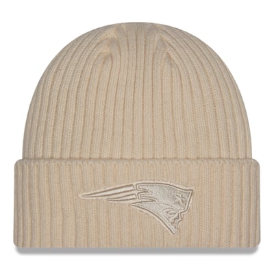  New England Patriots New Era Color Pack Cuffed Knit Hat - Cream