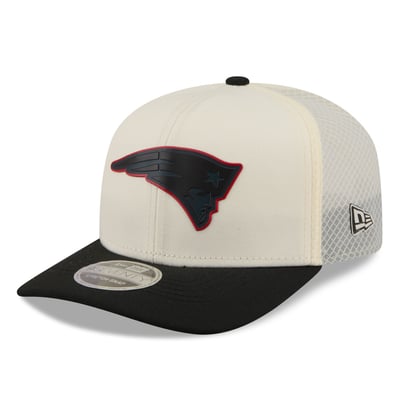New England Patriots New Era Color Pop 9SEVENTY Adjustable Hat - Cream/Black