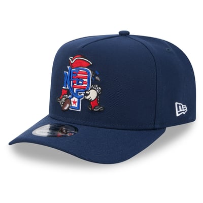 New England Patriots New Era Cartoon A-Frame 9FIFTY Snapback - Navy